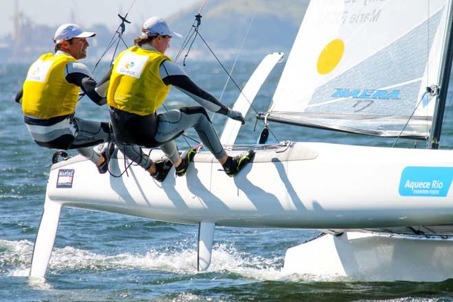 2014 Aquece Rio -  Billy Besson and Marie Riou, Nacra 17 © ISAF 